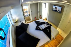 Ultra-luxurious and elegant guest cabin aboard Maske 3 motor yacht