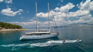 Navilux 37.30m luxury gulet charter sailing in Split Croatia