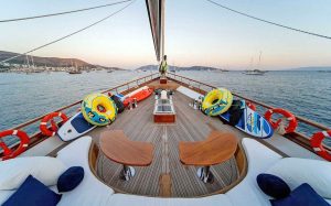 Babylon gulet water sports and tender boat activity