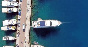 Cielo 23m luxury high-speed motor yacht cruising along the Turkish coastline
