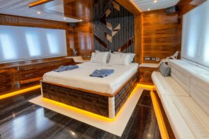 Son of Wind gulet stylish and modern guest cabin