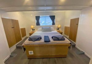 Modern, comfortable, and air-conditioned luxury cabin interior of gulet M/S Albatros M