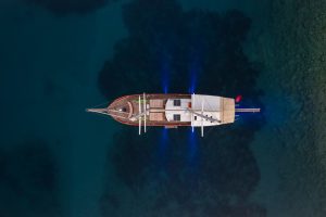 Luxury gulet Lorient in Bodrum charter sailing elegant exterior profile