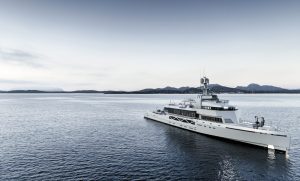 85.3m expedition superyacht Bold cruising near Bodrum with sleek exterior design