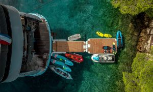 High-octane jet skis and water toys available on motor yacht Freedom