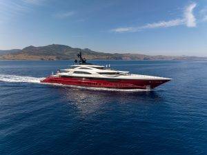 LEONA YACHT – 80M RED HULL SUPERYACHT FOR LUXURY CHARTER