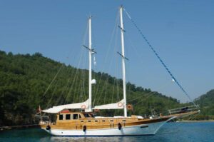 20 meters luxury wooden yacht Miramare available for charter in Turkey