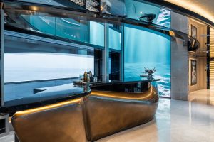 KISMET luxury motor yacht interior lounge