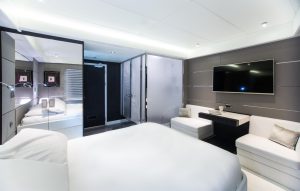Saluzi yacht spacious and luxury guest cabin