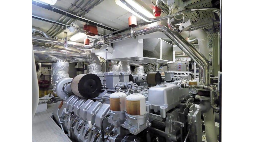 Motor Yacht Aktobe Engine Room