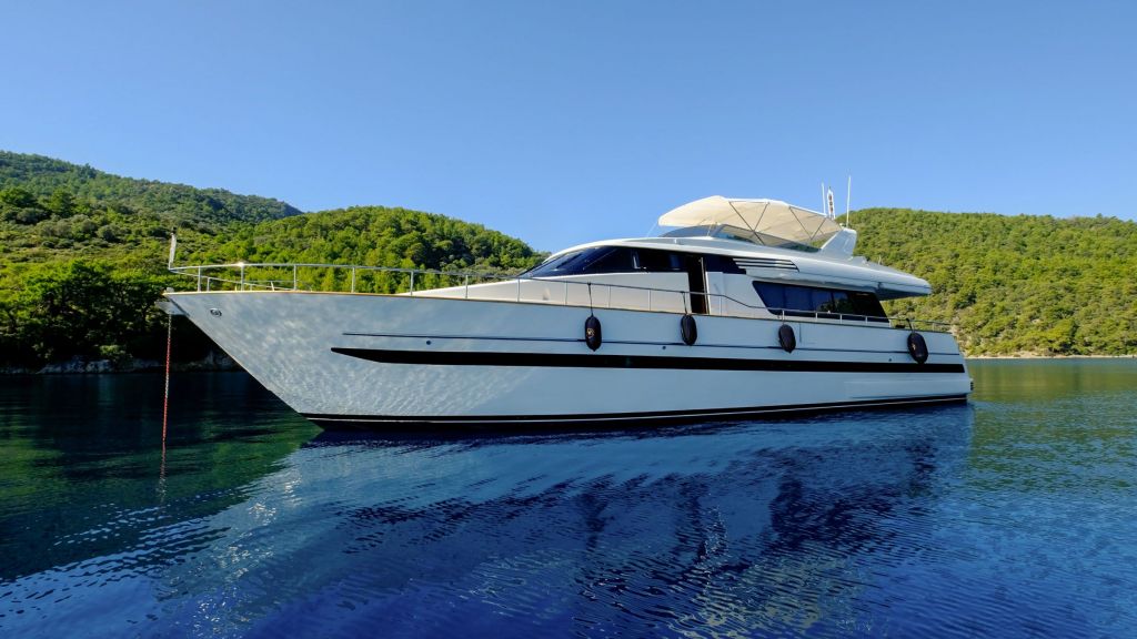 Sanlorenzo 75ft motor yacht master.