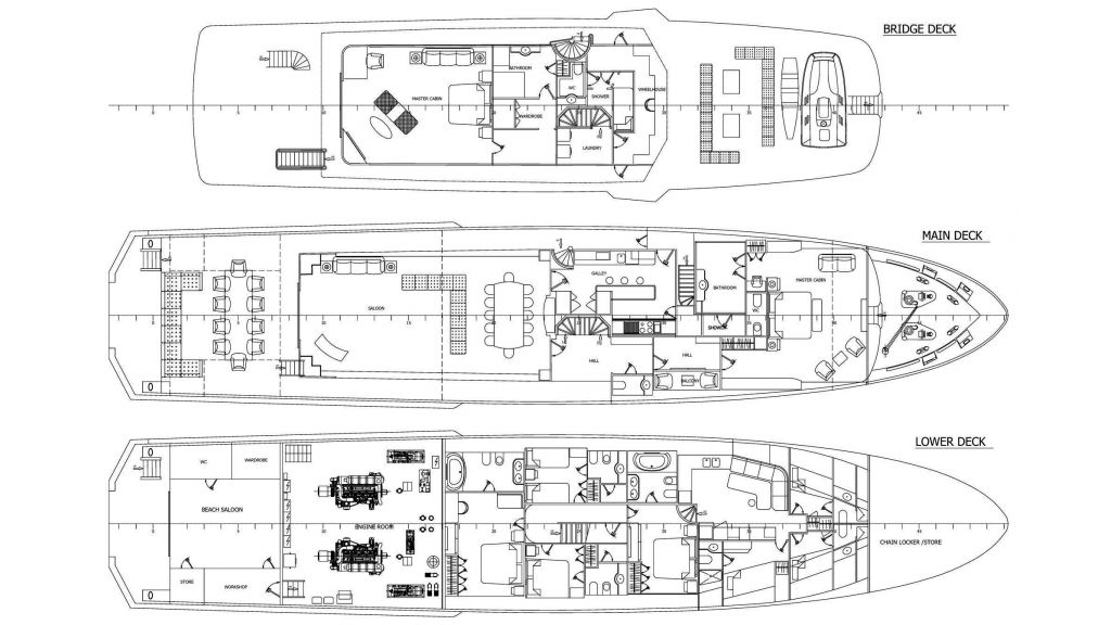 Adamaris Motor Yacht - Layout (2)