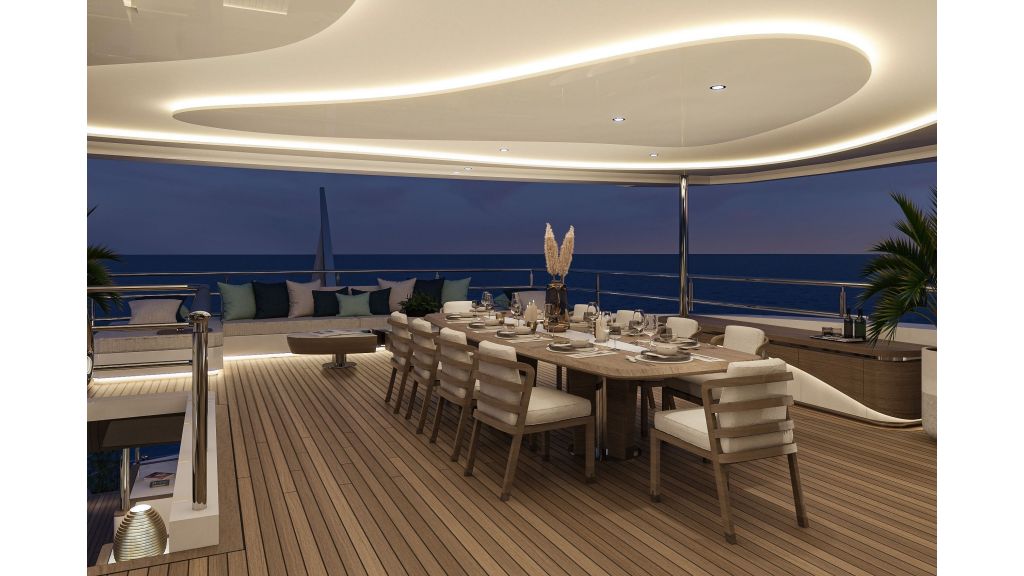 eternal-spark-yacht-charter-dining-area-at-night (013)