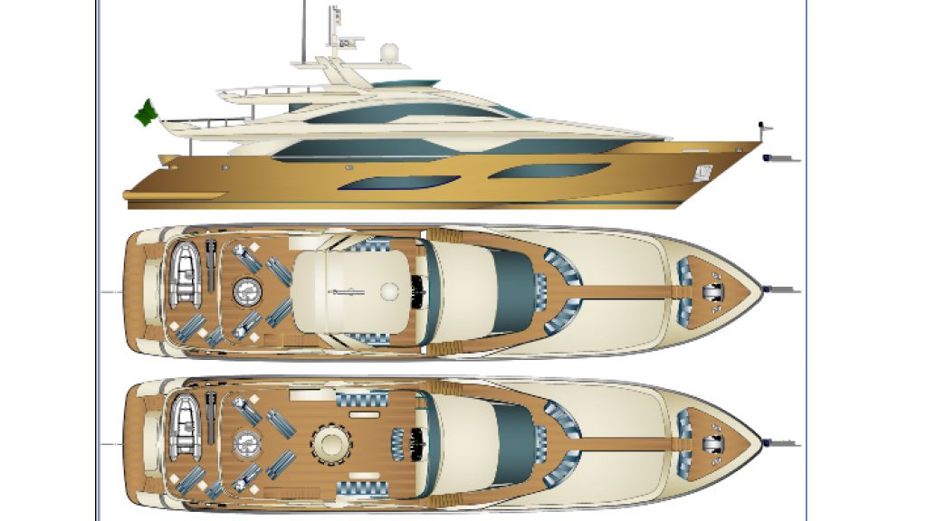 40 m Sunseeker replica yacht