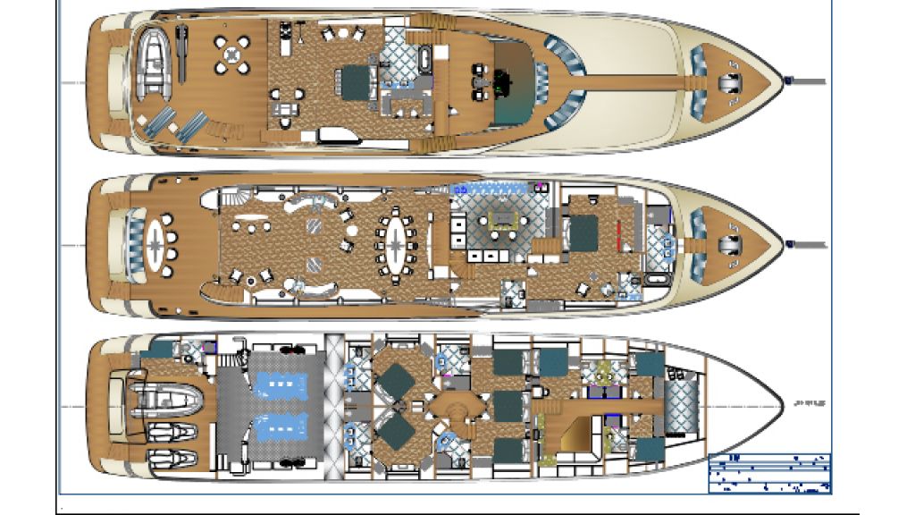40 m Sunseeker replica yacht,