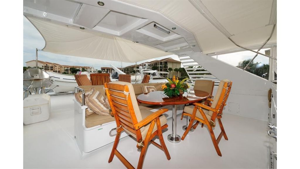broward Flybridge Table and Awning2