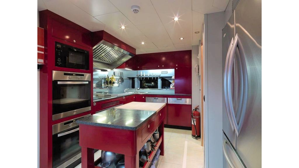 Motor Yacht Aktobe Kitchen