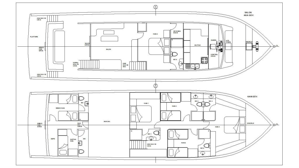Simay S Motor Yacht (65) - layout