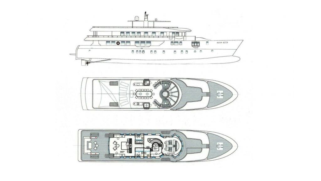 Motoryacht With Heliped