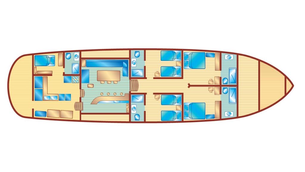 Deluxe Class Gulet (15) - layout