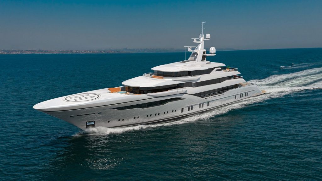 74m Mega Yacht in Construction (7) - master